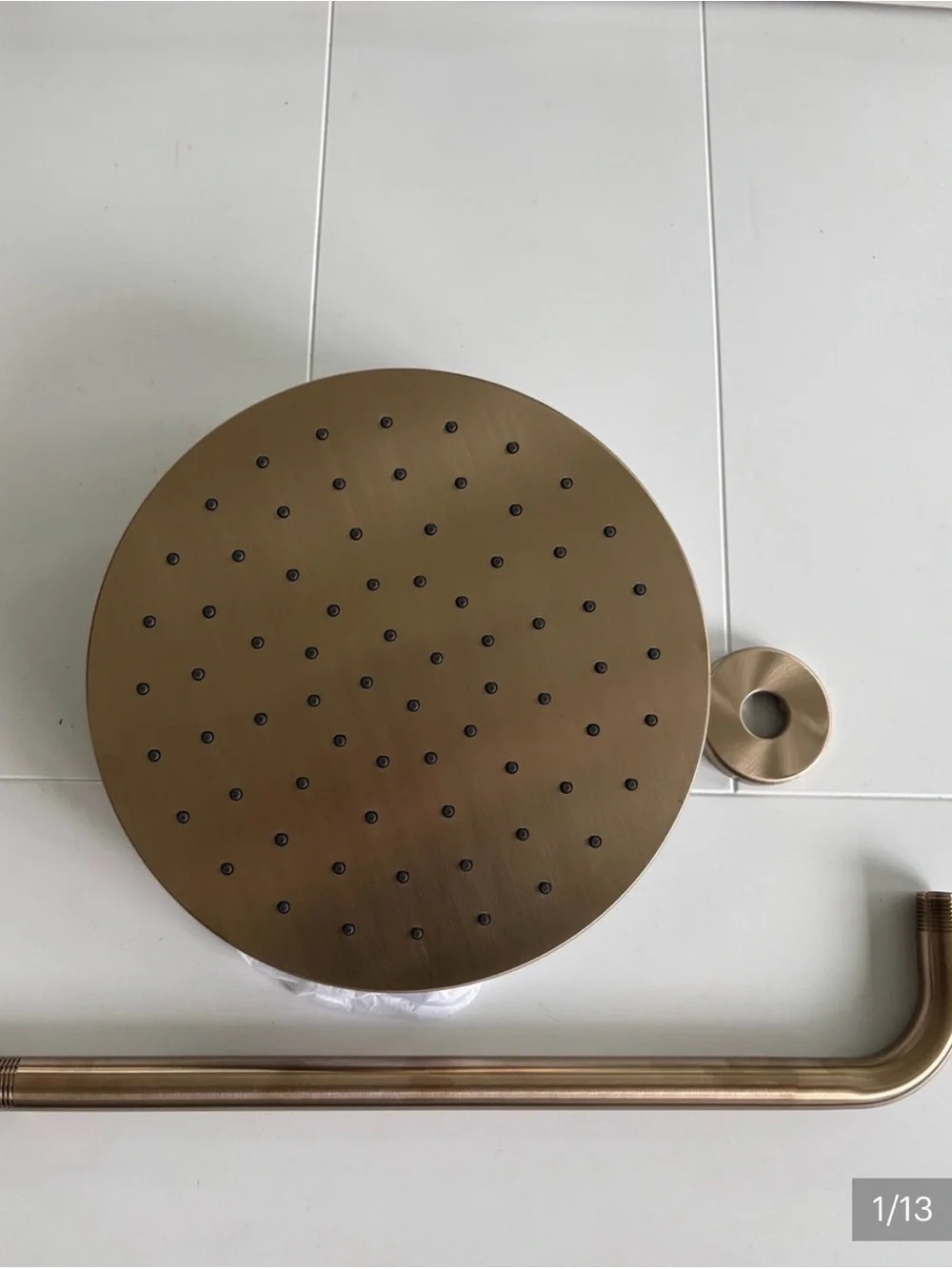 Delta Brushed Bronze Round Shower Head - Bronze Finish